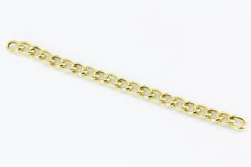 David Yurman 18K Yellow Gold Small Curb Chain Bracelet 7.5" - Queen May