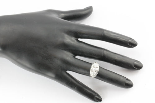 Art Deco Platinum Old European Cut Diamond 3 Stone Engagement Ring c.1920 - Queen May