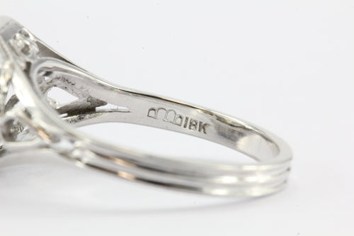 Art Nouveau 18K 1.49 Carat Fancy Color Old European Diamond Engagement Ring - Queen May