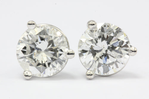 1.05 CTW Diamond 14K White Gold Earring Studs 2 - Queen May