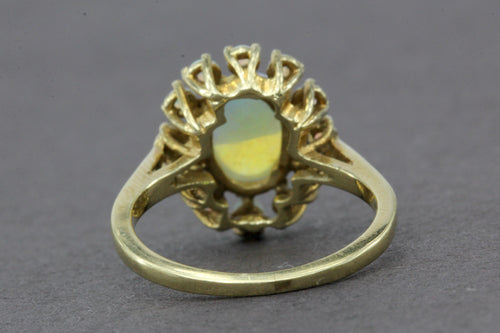 14K 1.06 Carat Cabochon Opal Ring - Queen May