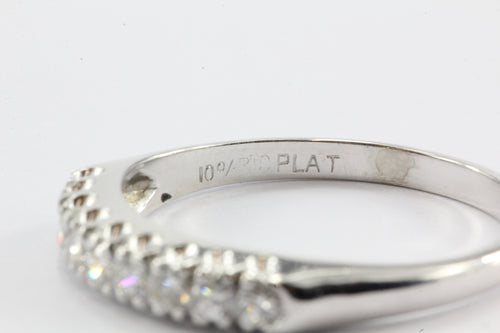 Platinum 1/2 CTW Diamond Ring Wedding Band - Queen May