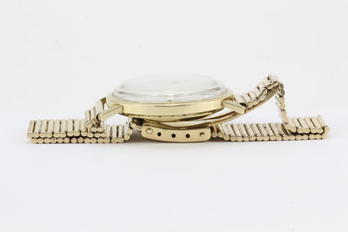 Mathey-Tissot for Cartier Automatique 14K Gold Calendar Mens Watch c.1960's - Queen May