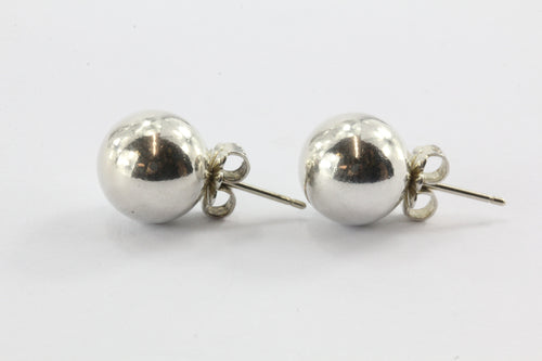 Tiffany & Co Sterling Silver Ball Earring Studs - Queen May
