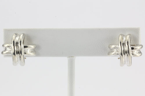 Tiffany & Co Sterling Silver Signature X Earrings - Queen May