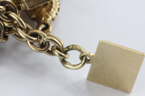 Tiffany gold charm bracelet from the 1940s - Tiffany