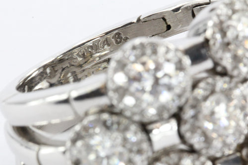 Sonia B 14K White Gold 2.72 Ctttw Diamond Flex Ring - Queen May