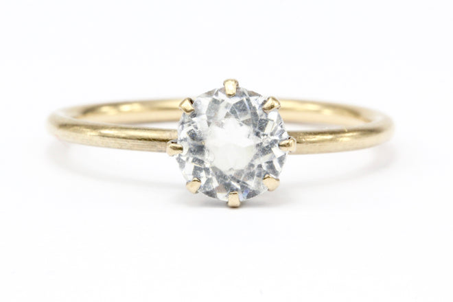Victorian Gold Paste Engagement Ring c.1890's - Queen May