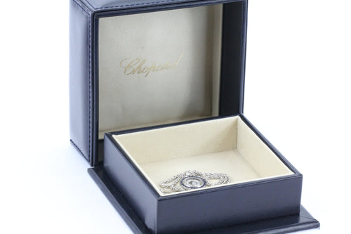 Chopard Happy Spirit Diamond & Sapphire Pendant Necklace 18k Gold - Queen May