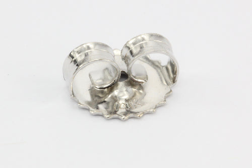 14K White Gold Diamond Florette Earring Studs - Queen May