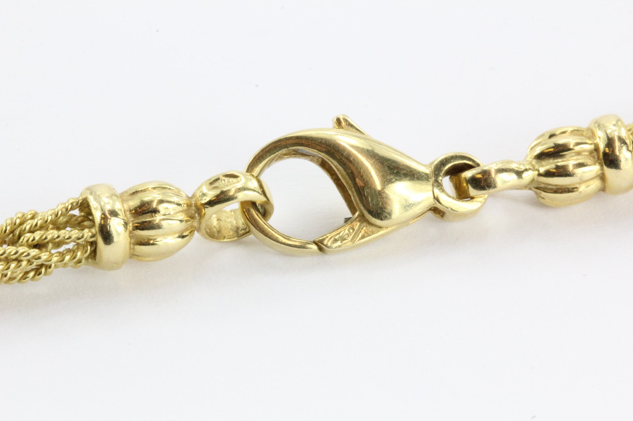 Vintage 18K Gold Ronco & Givori Italy Necklace & Pendant Set w 