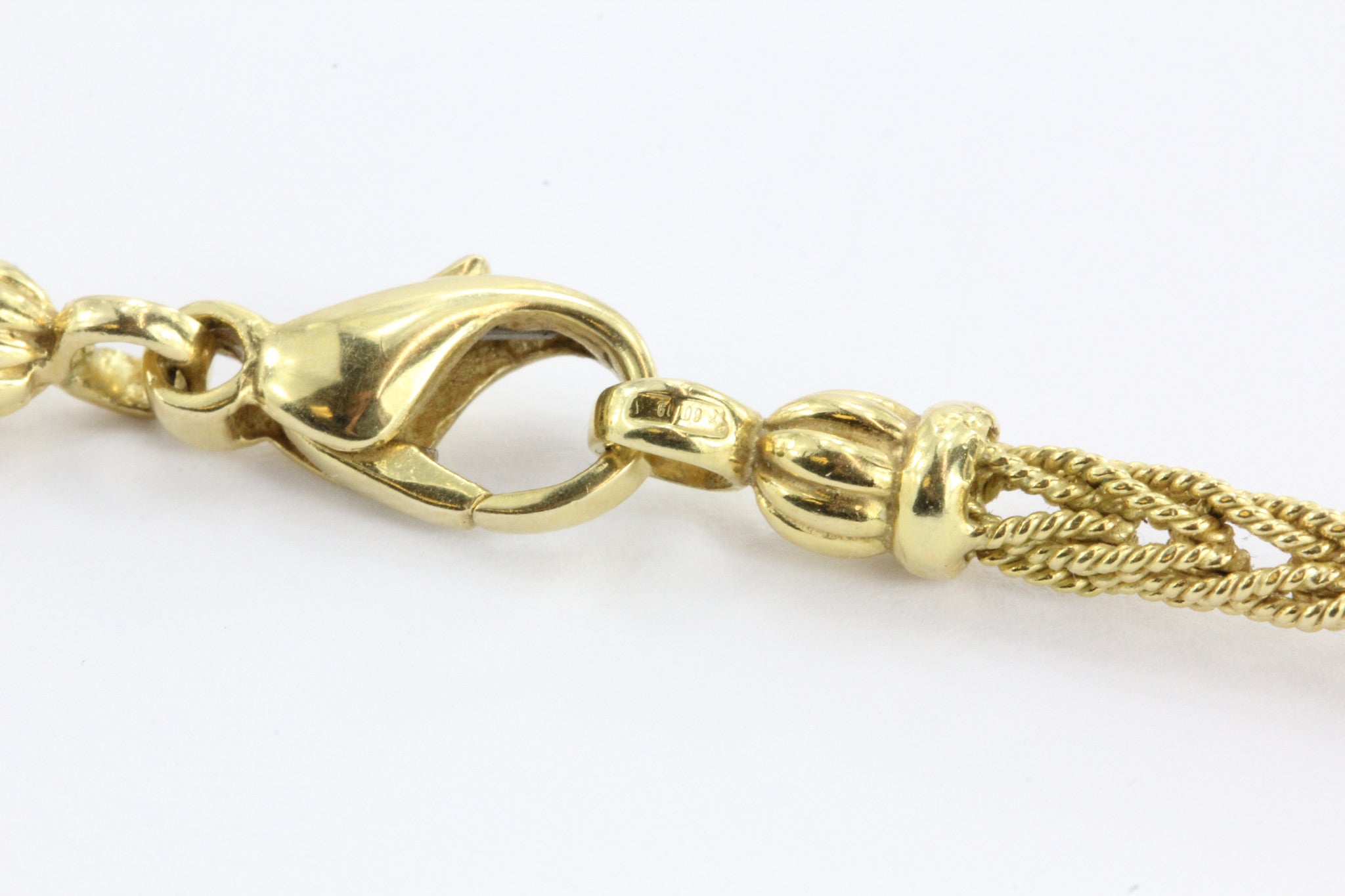 Vintage 18K Gold Ronco & Givori Italy Necklace & Pendant Set w 