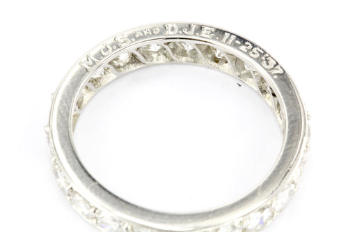 Art Deco Platinum Diamond Eternity Band Ring c.1937 - Queen May
