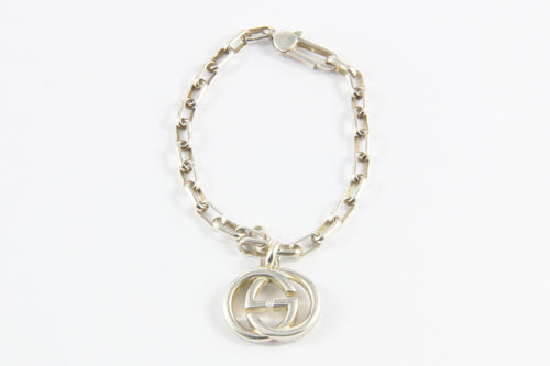 Gucci Sterling Silver Interlocking G Tag Bracelet - Queen May