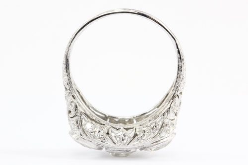 Art Deco Platinum 3 Stone Diamond Engagement Ring c.1930's - Queen May