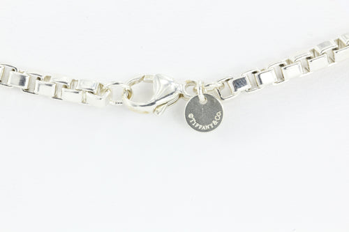 Tiffany & Co Sterling Silver Venetian Box Link Bracelet 7.5" - Queen May