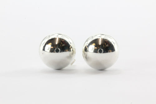 Tiffany & Co Sterling Silver 10mm Ball Stud Earrings - Queen May