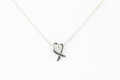 Tiffany & Co Sterling Silver Paloma Picasso Heart Necklace - Queen May