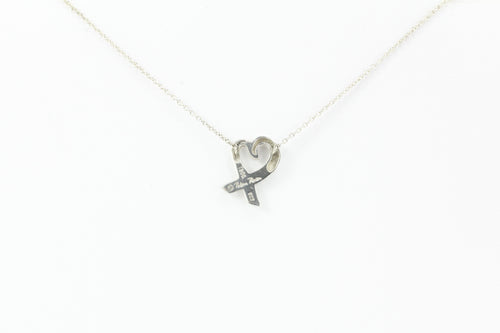 Tiffany & Co Sterling Silver Paloma Picasso Heart Necklace - Queen May