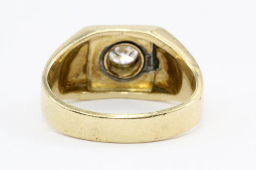 Retro 14K Gold & Transition Diamond & Onyx Ring by Rosenthal & Kaplan c.1930's - Queen May