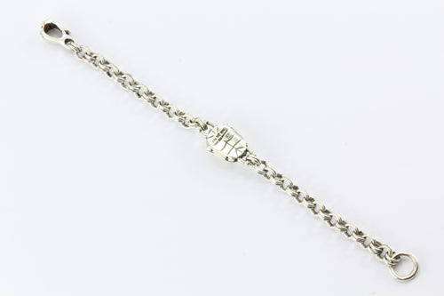 Barry Kieselstein Cord Turtle Link Sterling Silver & 14K Gold Bracelet - Queen May