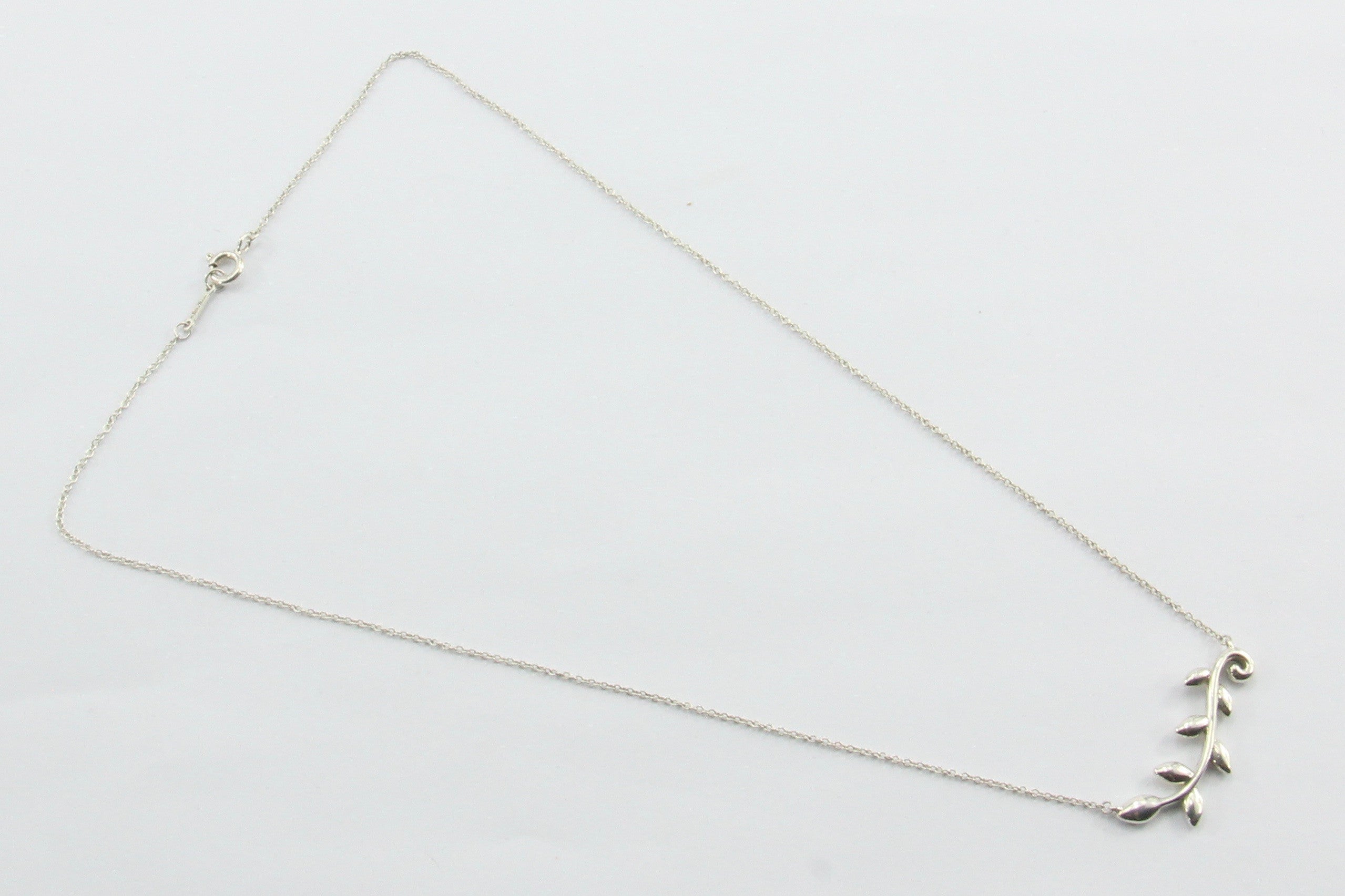 Tiffany and co sales olive branch necklace