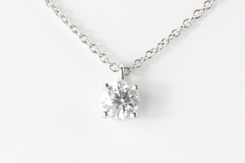 Tiffany & Co Platinum .35 Carat Diamond Necklace 16.5" - Queen May