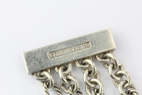David Yurman Figaro Sterling Silver & 18K Gold 4 Row Cushion Donut Bracelet - Queen May