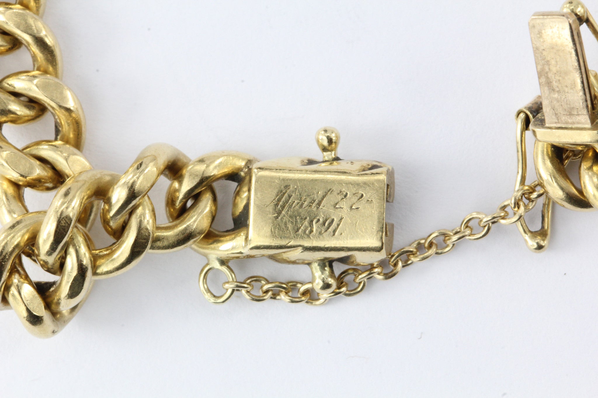 Antique Victorian Tiffany & Co 18K Gold Bracelet Dated 1891 – QUEEN MAY