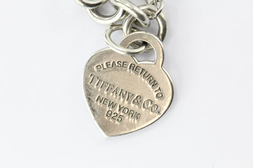 Return To Tiffany Love Lock Necklace in Silver