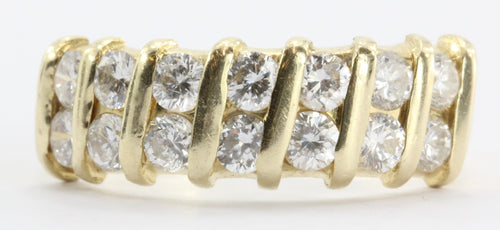 14K Gold .70 CTW Diamond Ring Band - Queen May
