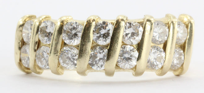 14K Gold .70 CTW Diamond Ring Band - Queen May