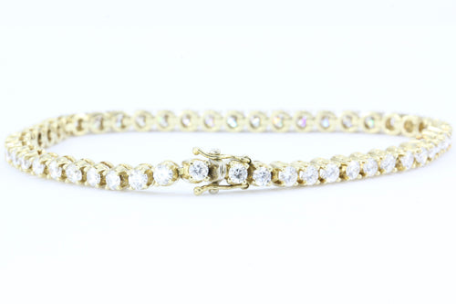 3 Carat Diamond 14K Gold Tennis Bracelet - Queen May