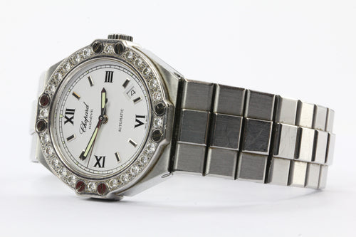 Chopard St. Moritz Diamond Bezel Steel Automatic Swiss Ladies Watch - Queen May
