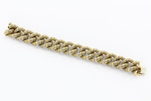 Van Cleef & Arpels Georges Lenfant Paris Woven Gold & Platinum Bracelet c.1970's - Queen May