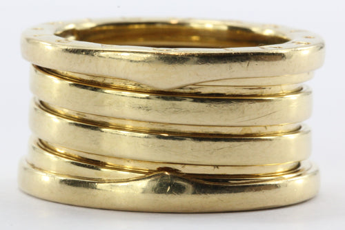 Bulgari B.Zero1 18k Yellow Gold Band Ring Size 6 / 52 - Queen May