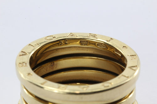 Bulgari B.Zero1 18k Yellow Gold Band Ring Size 6 / 52 - Queen May