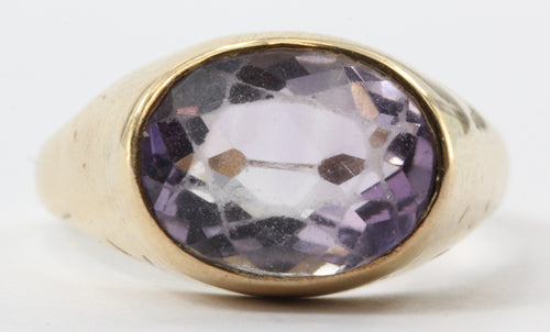 Vintage Lilac Amethyst 14K Gold Ring - Queen May