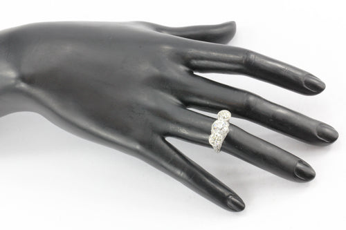Art Deco Platinum & 5.1 Carat Old European Cut Diamond Hutchison & Huestis Engagement Ring - Queen May