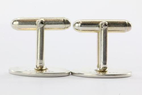 Tiffany & Co Sterling Silver 925 Oval Cufflinks - Queen May