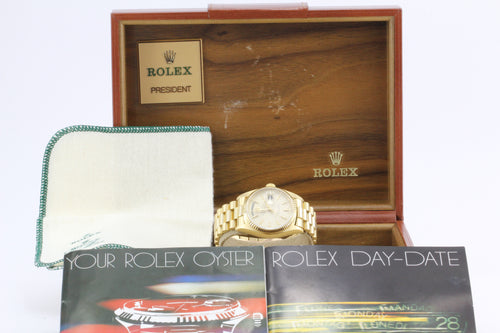 Rolex President 18k Gold Day Date Reference 18038 - Queen May