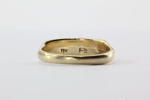 Vintage 10K Stamper Black Hills Gold & Diamond Engagement Ring - Queen May
