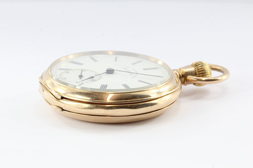 A. Lange & Sohne Glashutte I/S 43mm German 14K Gold Pocket Watch Circa 1897 - Queen May