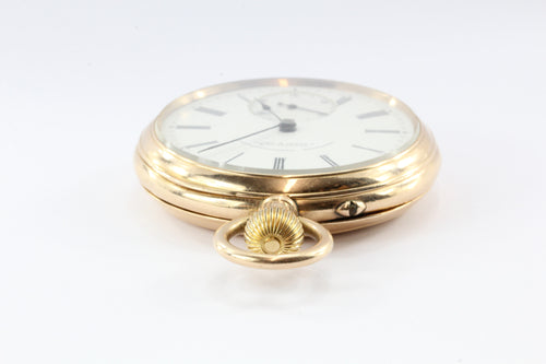 A. Lange & Sohne Glashutte I/S 43mm German 14K Gold Pocket Watch Circa 1897 - Queen May