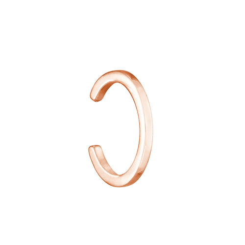 14K White, Yellow or Rose Gold High Polish Ear Cuff - Queen May