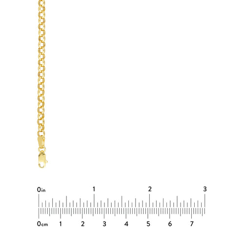 14K Yellow Gold 50/50 Paperclip + Rolo Chain Necklace - Queen May