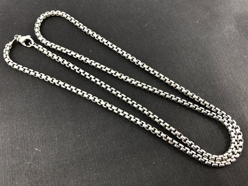 David Yurman Sterling Silver Medium Box Chain Necklace 26" - Queen May