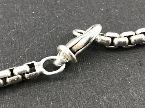 David Yurman Sterling Silver Medium Box Chain Necklace 26" - Queen May