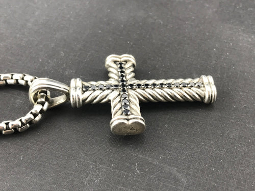 David Yurman Cable Cross Pendant - Silver