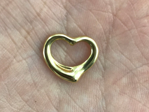 Tiffany & Co Elsa Peretti 18k Gold Small Open Heart Pendant - Queen May